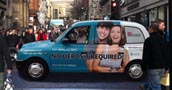 Taxi Advertising in Glasgow, Edinburgh & London
